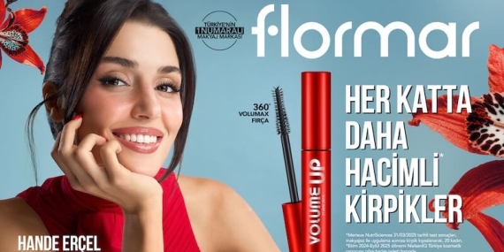 Türkiye’nin 1 Numaralı Makyaj Markası Flormar’ın Yeni Global Marka Yüzü “Hande Erçel” ile ilk lansmanı: “Volume Up Mascara”